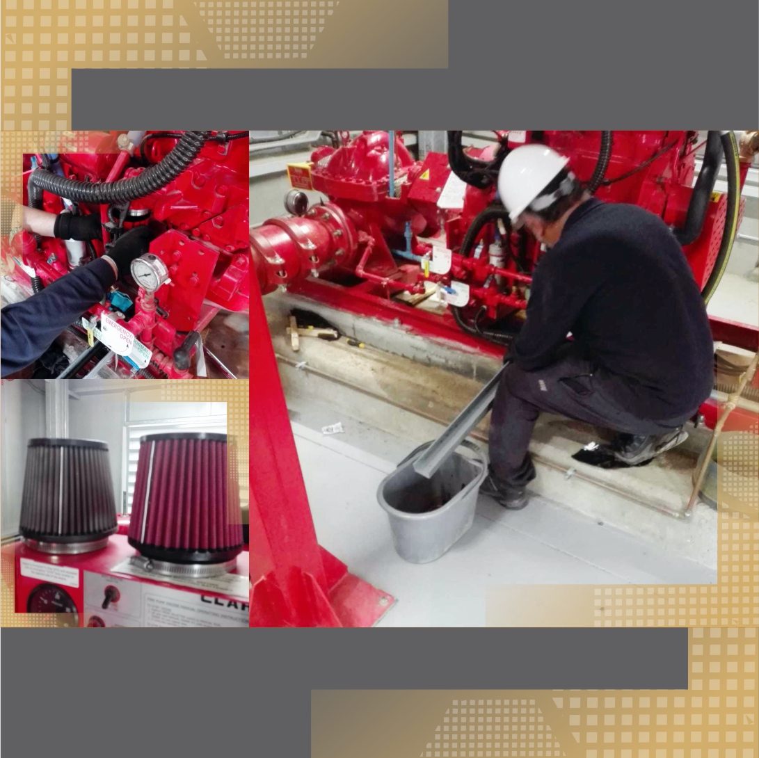 Maintenance préventive de motopompe diesel